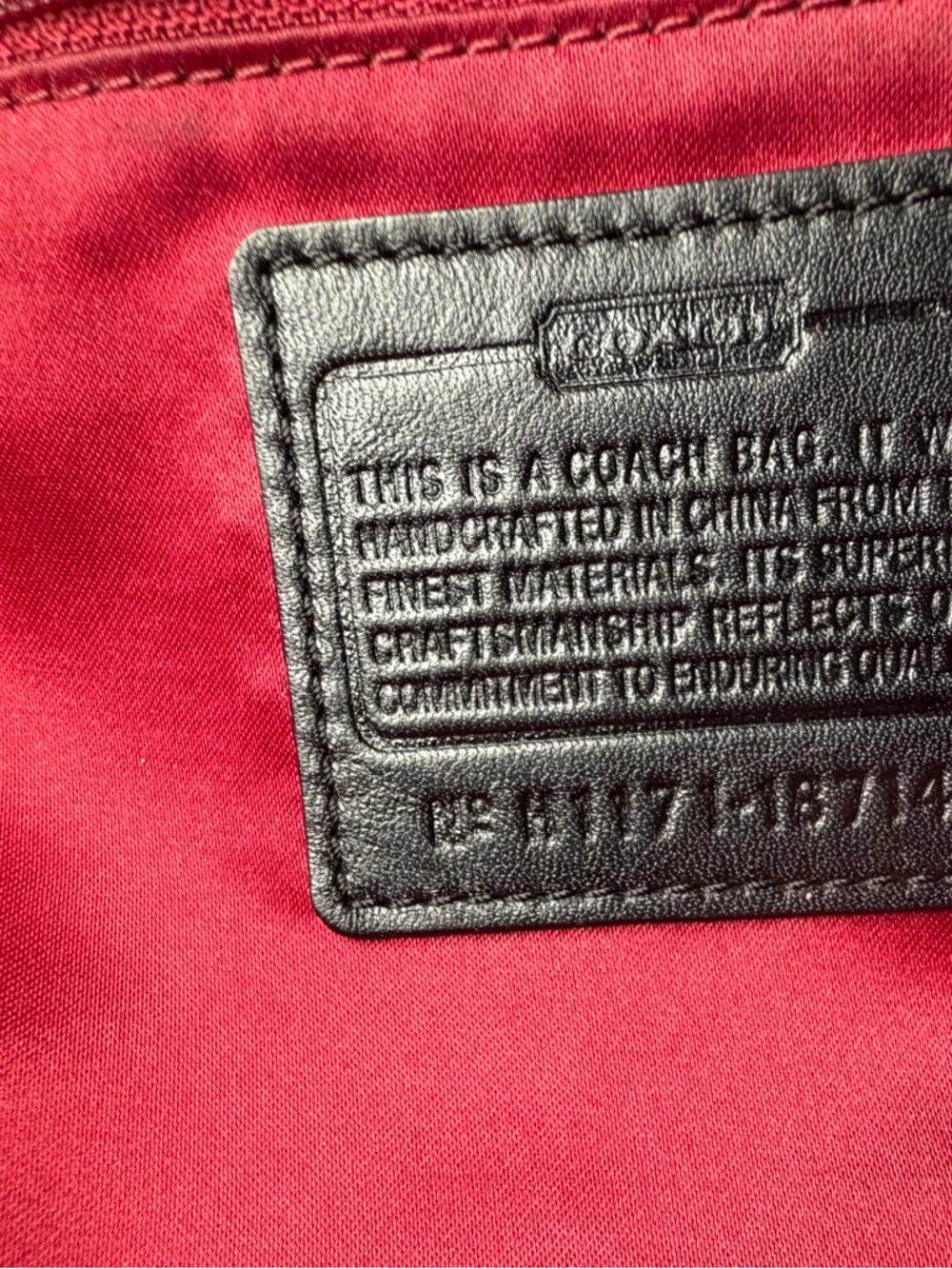 Coach Poppy Tartan Plaid Signature Glam Tote No. H1171-18714 - Picture 9 of 10